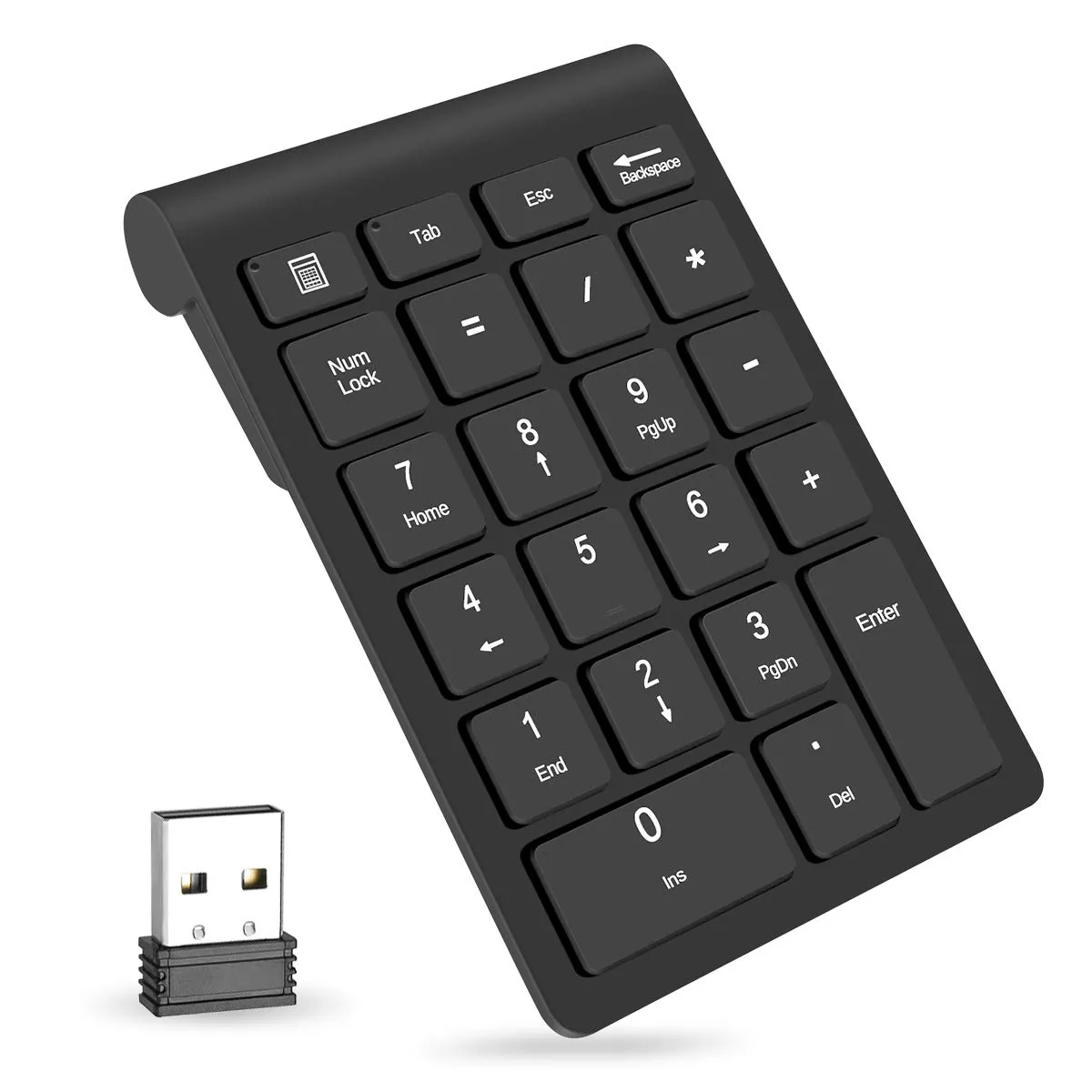 Mini Wireless Numeric Keypad 18 Keys – 2.4GHz | Windows & Mac 1 Mini Wireless Numeric Keypad